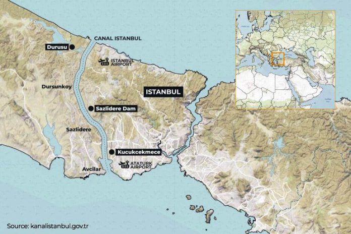 Η Συνθήκη του Montreux αμφισβητείται από την κατασκευή του καναλιού της Κωνσταντινούπολης