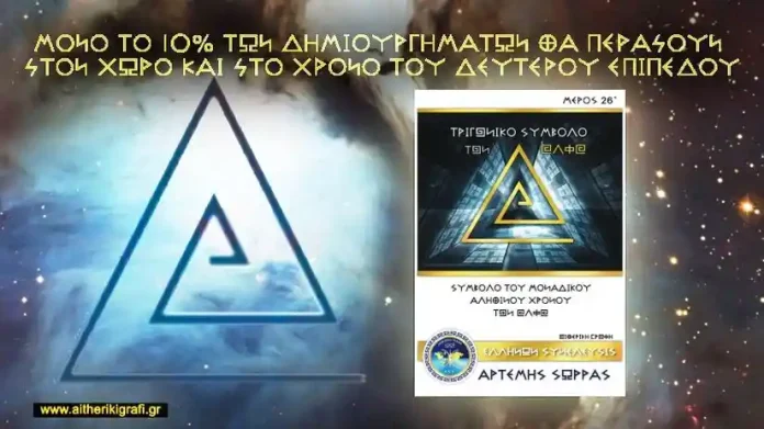 ΜΟΝΟ ΤΟ 10% ΤΩΝ ΔΗΜΙΟΥΡΓΗΜΑΤΩΝ ΘΑ ΠΕΡΑΣΟΥΝ ΣΤΟΝ ΧΩΡΟ ΚΑΙ ΣΤΟΝ ΧΡΟΝΟ ΤΟΥ ΔΕΥΤΕΡΟΥ ΕΠΙΠΕΔΟΥ