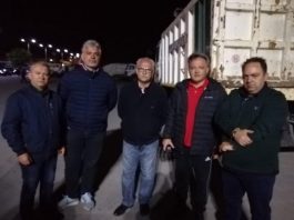 Ο δήμαρχος Ωρωπίων Γιώργος Γιασημάκης, ο αντιδήμαρχος Κωνσταντίνος Λίτσας και μέλη του Δ.Σ. του Δήμου