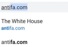 Το antifa com οδηγεί πλέον στο whitehouse.gov Το antifa com οδηγεί πλέον στο whitehouse.gov