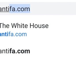 Το antifa com οδηγεί πλέον στο whitehouse.gov