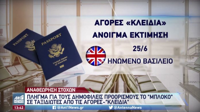 ΠΛΗΓΜΑ ΓΙΑ ΤΟΥΣ ΔΗΜΟΦΙΛΕΙΣ ΠΡΟΟΡΙΣΜΟΥΣ Ο ΑΠΟΚΛΕΙΣΜΟΣ ΣΕ ΤΑΞΙΔΙΩΤΕΣ ΑΠΟ ΤΙΣ ΑΓΟΡΕΣ ΚΛΕΙΔΙΑ