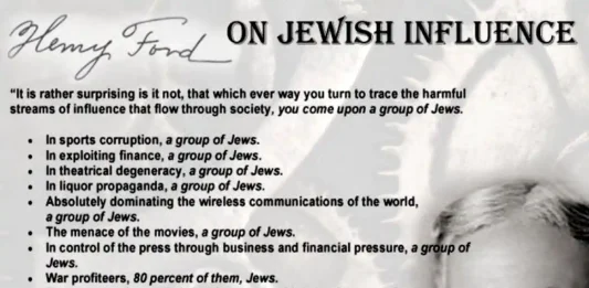 Ο Χένρι Φορντ ένιωθε ότι η Εβραϊκή Υπεροχή ήταν τόσο κίνδυνος για την ανθρωπότητα, που διακινδύνευσε τη φήμη του για να εκδώσει ένα βιβλίο για να μας προειδοποιήσει για τον «Διεθνή Εβραίο». Σήμερα τους αποκαλούμε «ΠΑΓΚΟΣΜΙΟΠΙΣΤΕΣ». Ιδού η περίληψη…