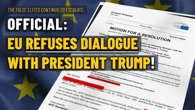 Είναι επίσημο: Η ΕΕ αρνείται να ξεκινήσει διάλογο με τον νέο πρόεδρο των ΗΠΑ Ντόναλντ Τζ. Τραμπ! Είναι επίσημο: Η ΕΕ αρνείται να ξεκινήσει διάλογο με τον νέο πρόεδρο των ΗΠΑ Ντόναλντ Τζ. Τραμπ!