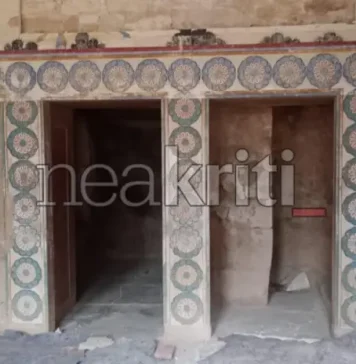 Ανάκτορο της Κνωσού:Κατέρρευσε ιστορική τοιχογραφία– Οργή για την εγκατάλειψη του μνημείου