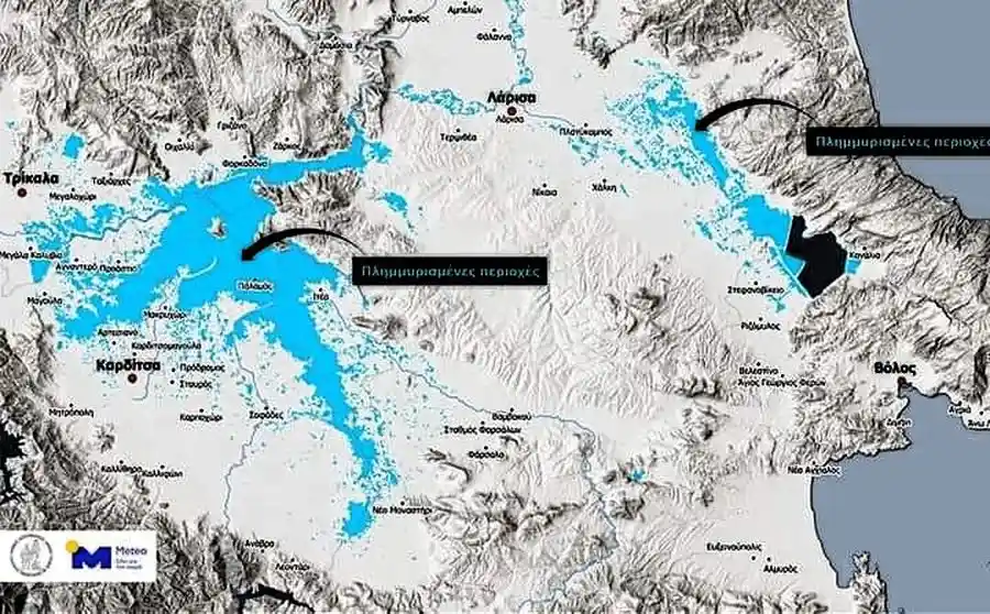 Η λίμνη Κάρλα, τη Θεσσαλική λίμνη έκτασης 196 χιλ. στρεμμάτων που αποστραγγίστηκε από την καραμανλική δεξιά για ψήφους το 1962.