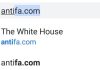 Το antifa com οδηγεί πλέον στο whitehouse.gov